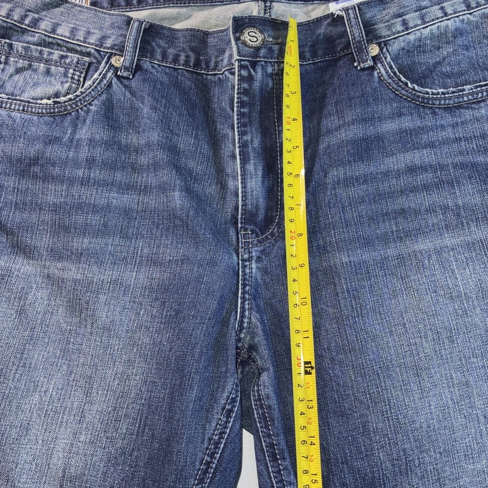Stetson Rocker Boot Leg Jeans Mens 42x32 Medium Wash Blue Denim 1014 Bootcut - Picture 3 of 13